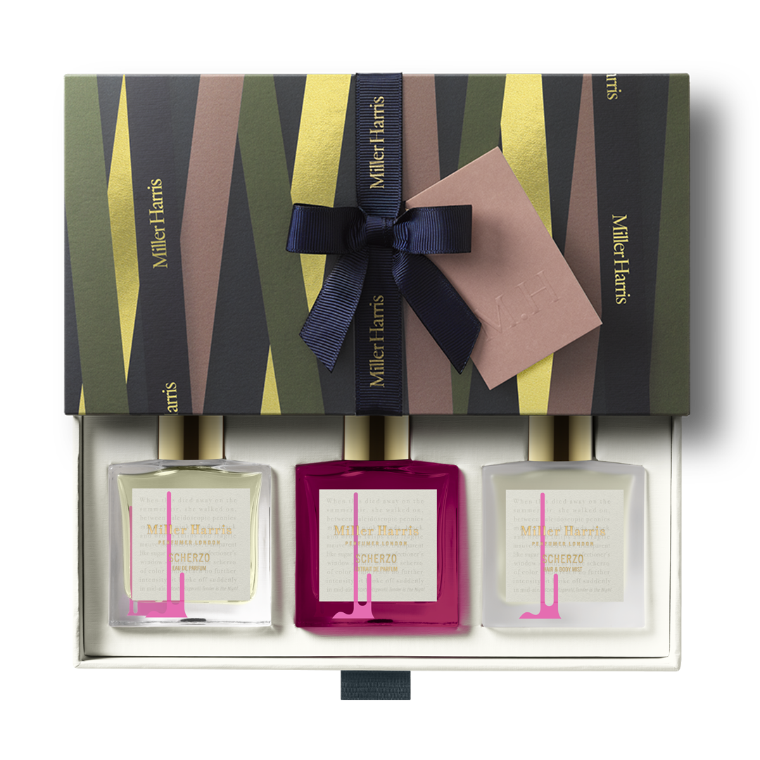あーぼんMiller Harrisアメニティセット Scherzo Trio Gift Set | Bestselling Perfume Gift Set | Miller Harris
